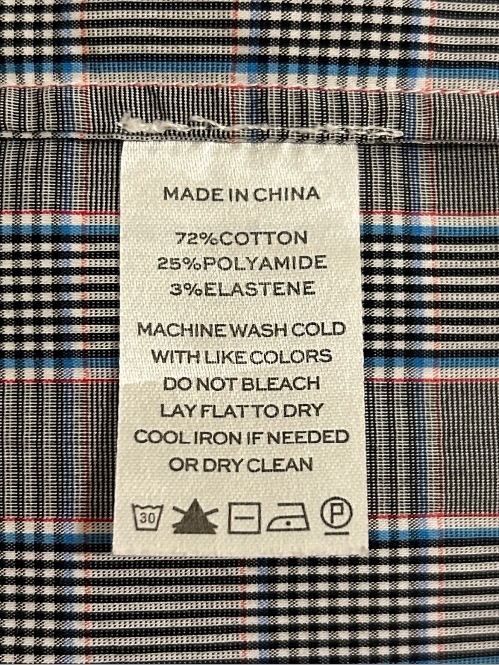 Hill House Home Ellie Nap Dress Tai Check Gray and Blue Plaid Size Large - Picture 14 of 15